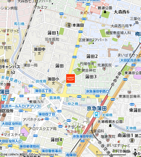 まいばすけっと蒲田東邦医大通り店付近の地図